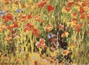 Robert William Vonnoh Poppies France oil painting reproduction